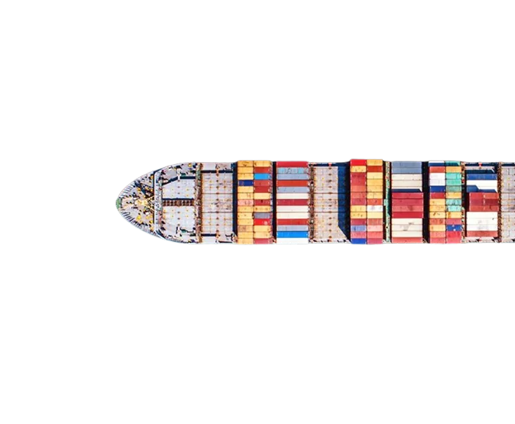 Cargo ship loaded with containers